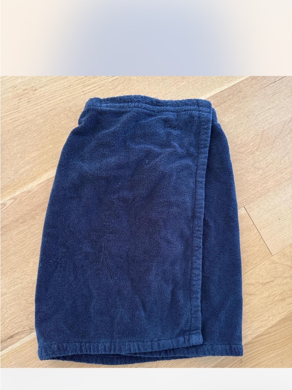Pottery Barn Teen Navy Blue Fleece Towel Wrap